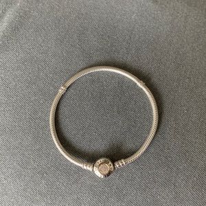 Pandora two-tone logo bracelet